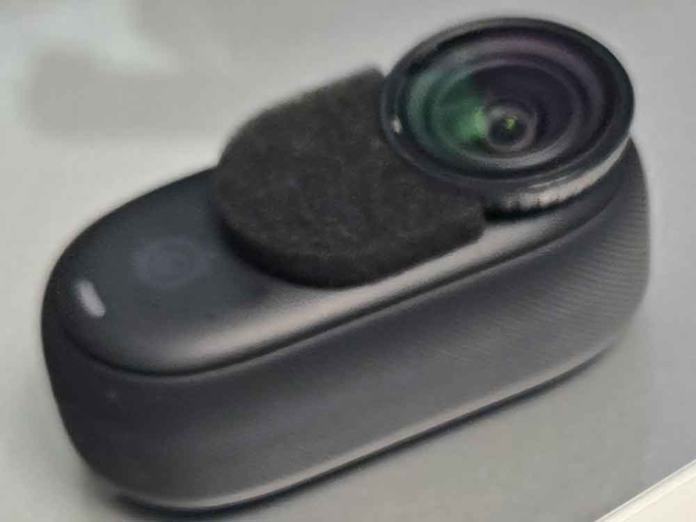 Insta360 GO 3S 風防マイクカバー 装着例