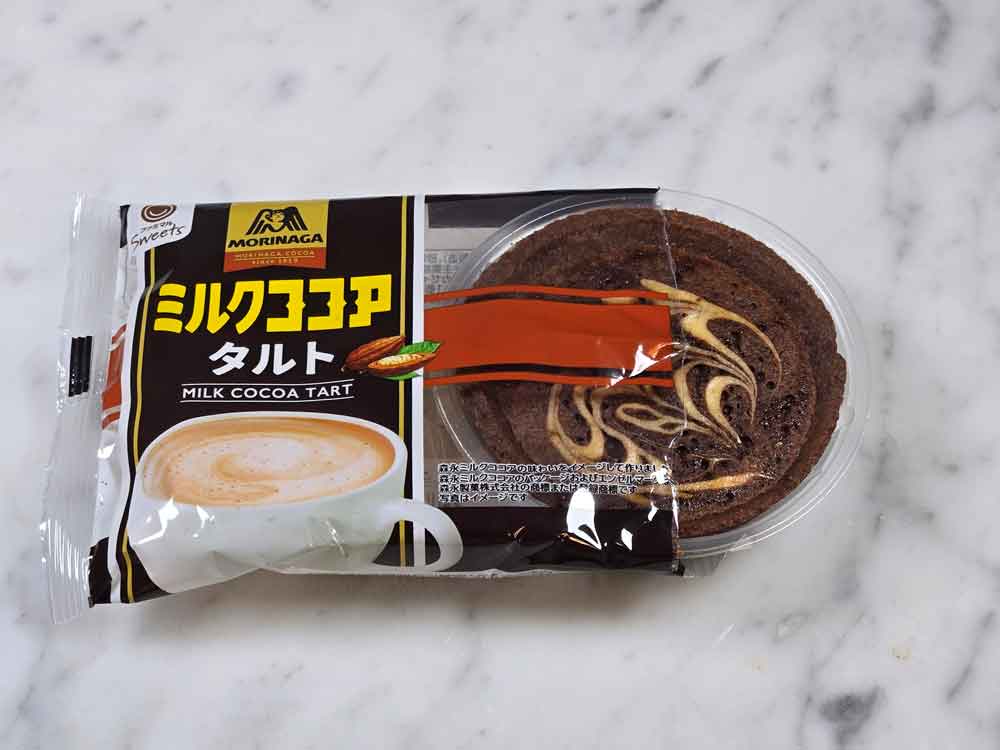 開封したタルトが見える状態