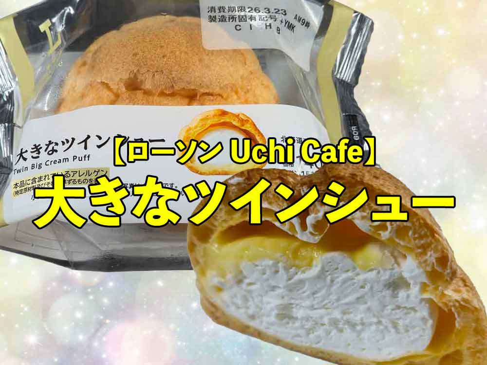 🍰【ローソン】大きなツインシュー｜これでいい、むしろこれがいいコスパ最強スイーツ