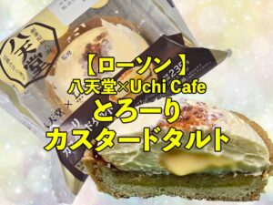 ローソン 八天堂×Uchi Café【とろーりカスタードタルト】実食レビュー！